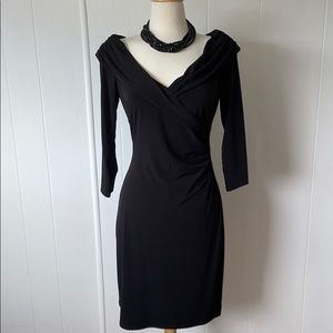 Super Flattering Ruched Little Black Dress